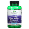 Swanson Triple Magnesium Complex 400 mg 100 Capsules 87614018089
