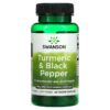 Swanson Turmeric & Black Pepper 60 Veggie Capsules 87614116136