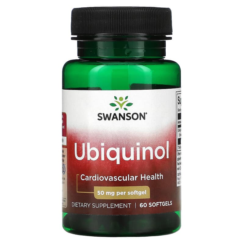 Swanson Ubiquinol 50 mg 60 Softgels 87614023939