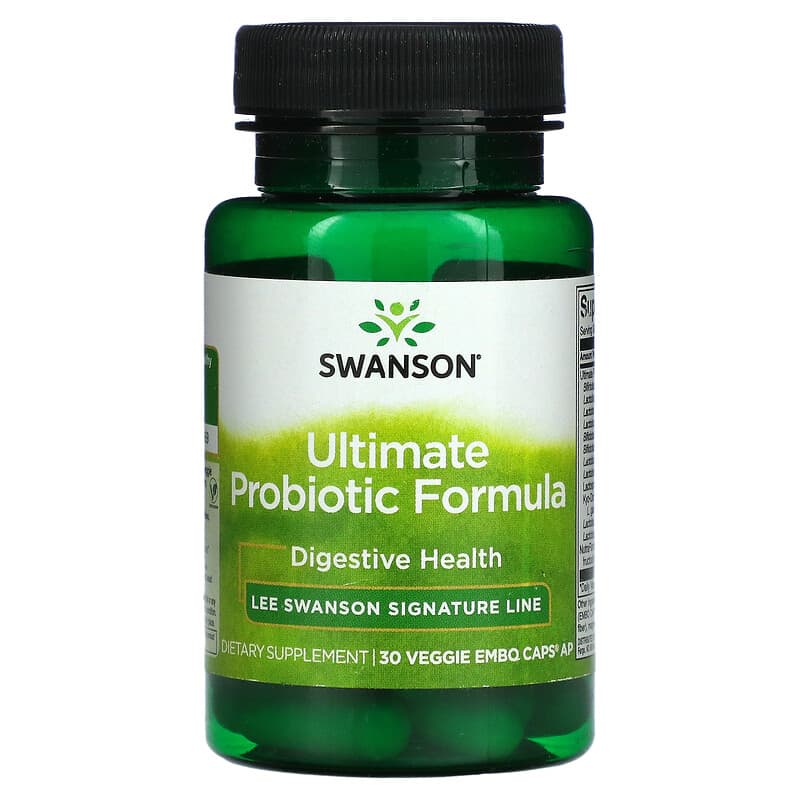 Swanson Ultimate Probiotic Formula 30 Veggie Embo Caps Ap 87614200248