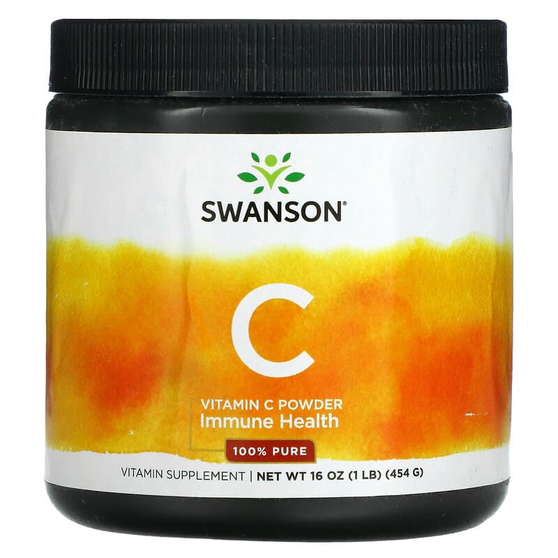 Swanson Vitamin C Powder 16 oz (454 g) 87614111308