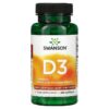 Swanson Vitamin D3 1,000 IU 250 Capsules 87614110301