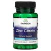 Swanson Zinc Citrate 50 mg 60 Capsules 87614113746