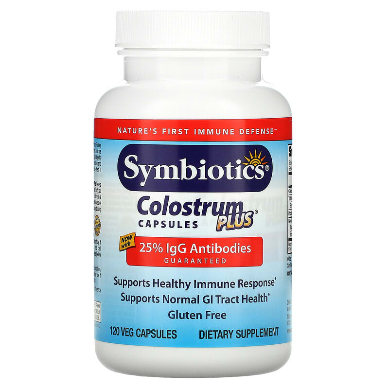 Symbiotics Colostrum Plus 120 Veg Capsules 647303040038