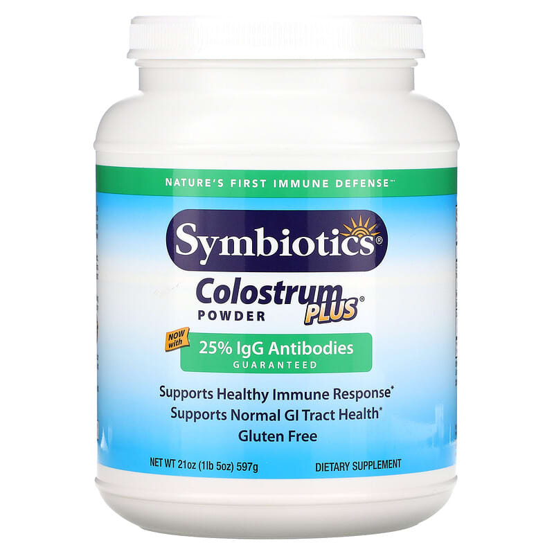 Symbiotics Colostrum Plus Powder 21 oz (597 g) 647303040229