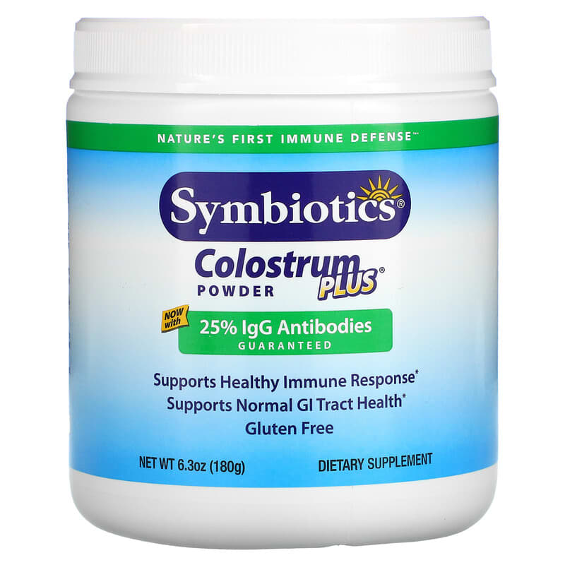 Symbiotics Colostrum Plus Powder 6.3 oz (180 g) 647303040083
