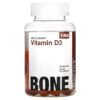 T-RQ Adult Gummy Vitamin D3 Bone Peach Mango Strawberry 60 Gummies 835776001308