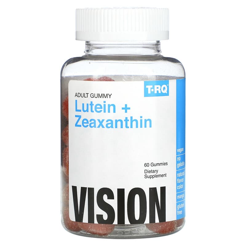 T-RQ Lutein + Zeaxanthin Adult Gummy Mango 60 Gummies 835776001056