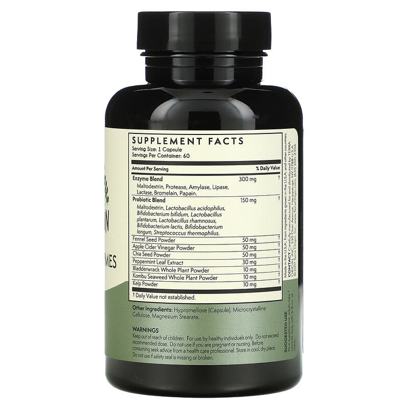 Terra Origin, Digestive Enzymes, 60 Capsules 857668007458