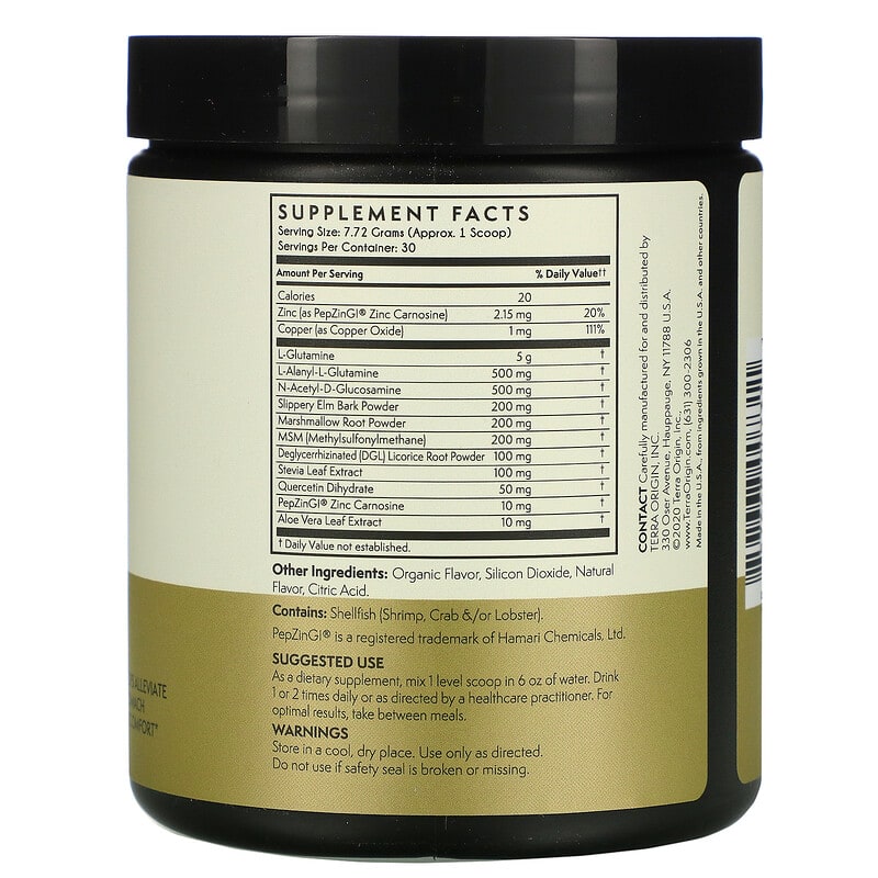 Terra Origin, Healthy Gut, Honey Lemon, 8.16 oz (232 g) 857668007311