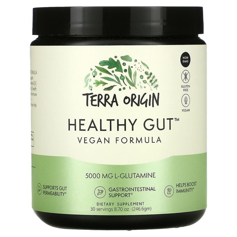 Terra Origin Healthy Gut Vegan Formula 8.7 oz (246.6 g) 857668007335