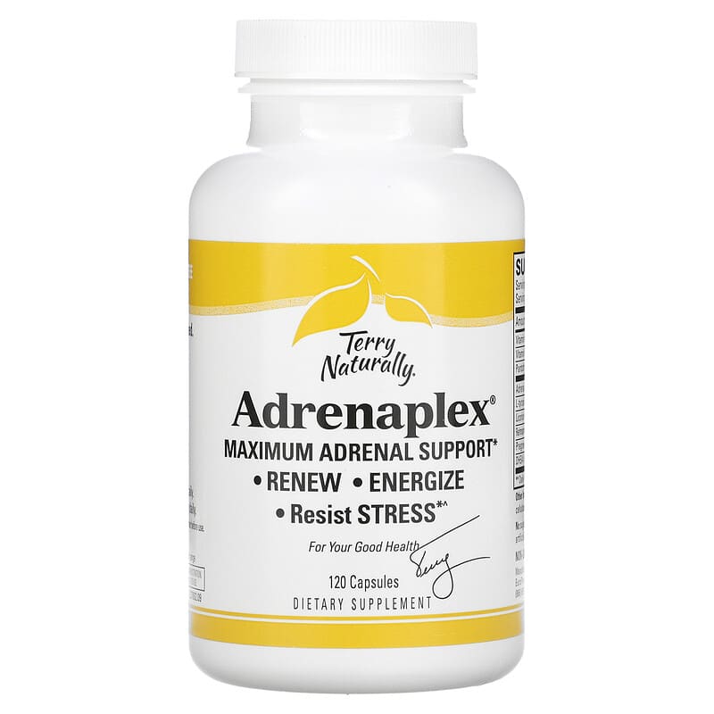 Terry Naturally, Adrenaplex, Maximum Adrenal Support, 120 Capsules 367703370022
