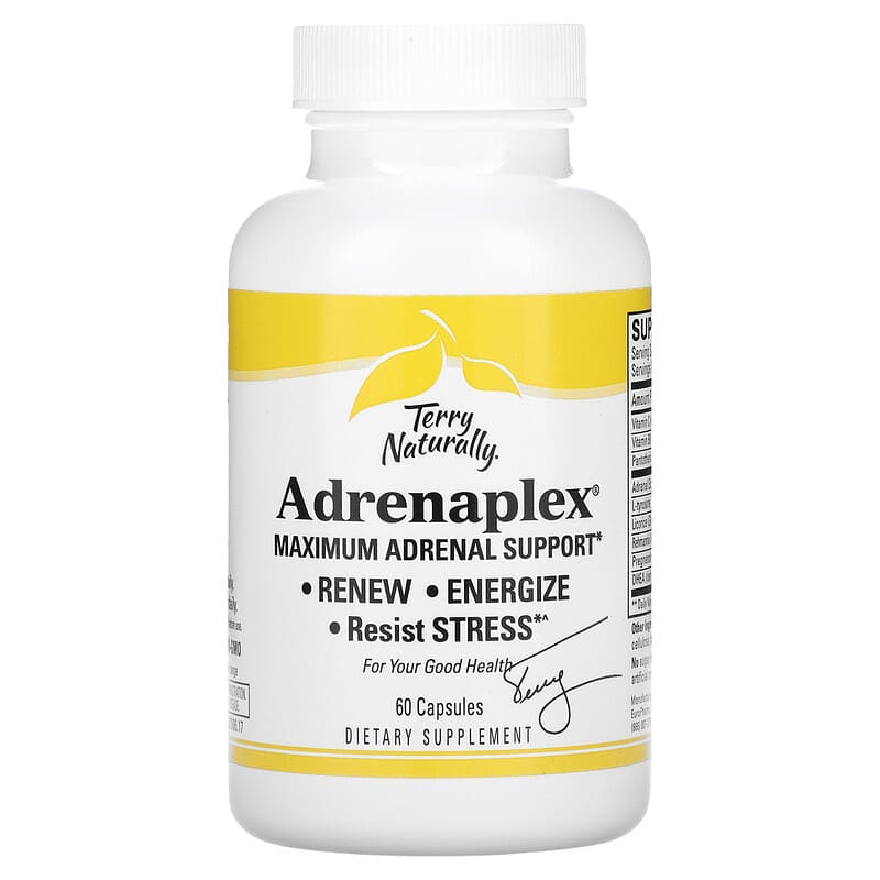 Terry Naturally, Adrenaplex, Maximum Adrenal Support, 60 Capsules 367703370060