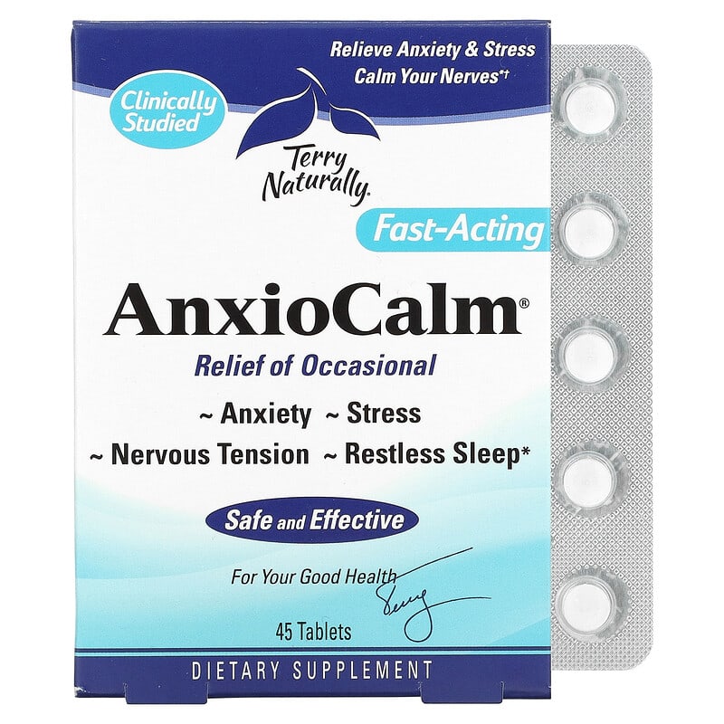 Terry Naturally AnxioCalm 45 Tablets 367703410049