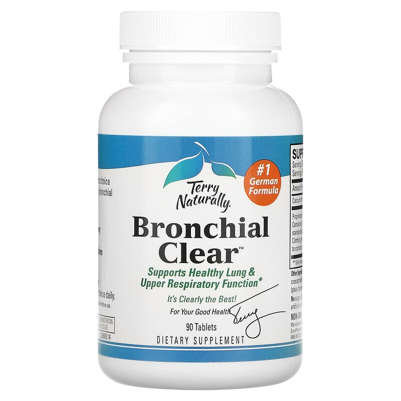 Terry Naturally, Bronchial Clear, 90 Tablets 367703206093