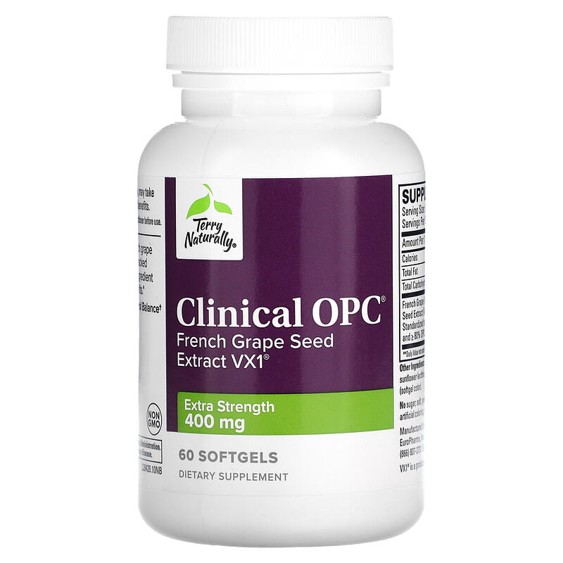 Terry Naturally, Clinical OPC, Extra Strength, 400 mg, 60 Softgels 367703284268