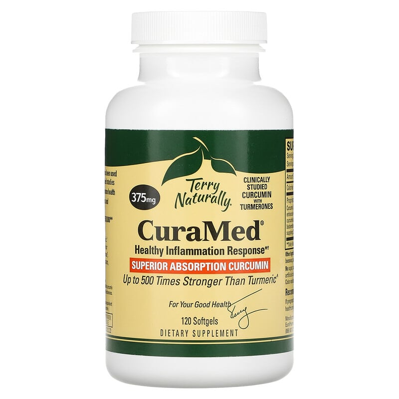 Terry Naturally, CuraMed, 375 mg, 120 Softgels 367703402020