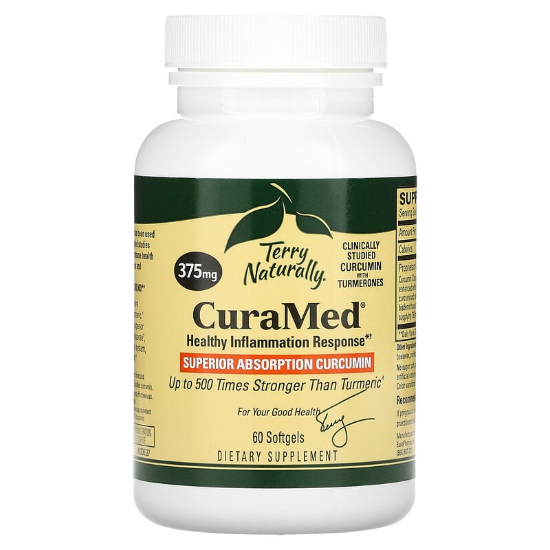 Terry Naturally, CuraMed, 375 mg, 60 Softgels 367703402068