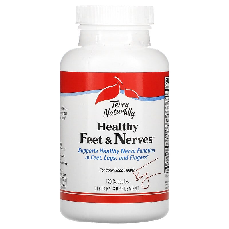 Terry Naturally, Healthy Feet & Nerves, 120 Capsules 367703342029