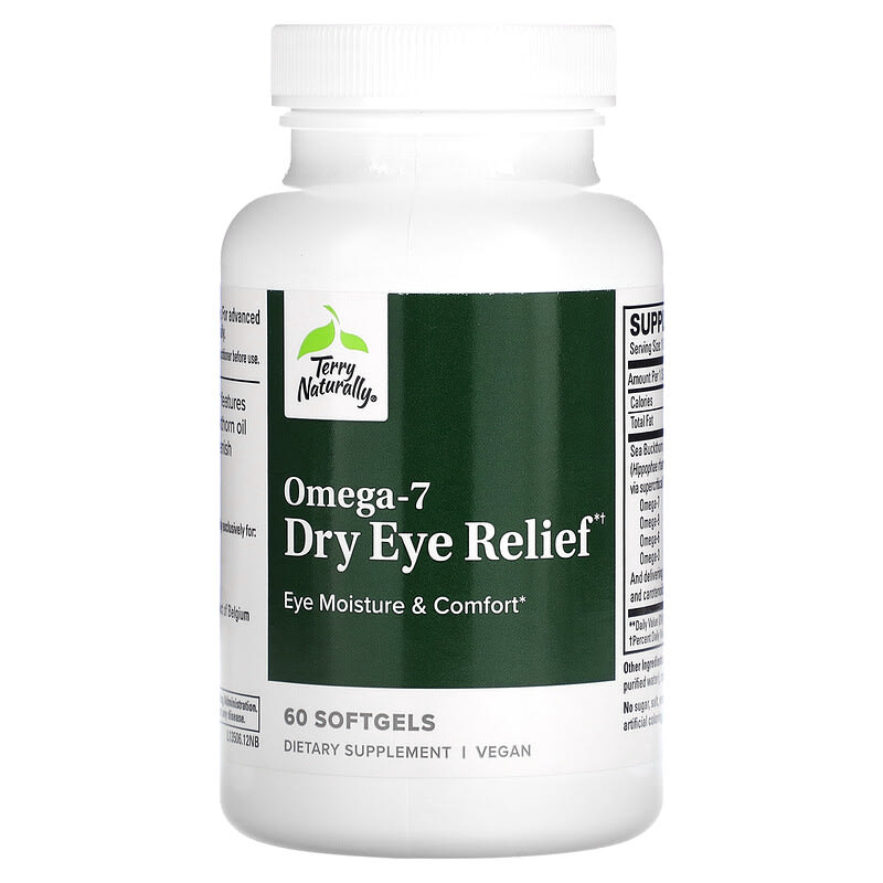 Terry Naturally, Omega 7, Dry Eye Relief, 60 Softgels 367703135065