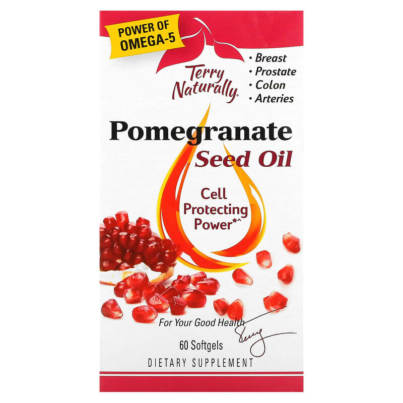 Terry Naturally Pomegranate Seed Oil 60 Softgels 367703150068