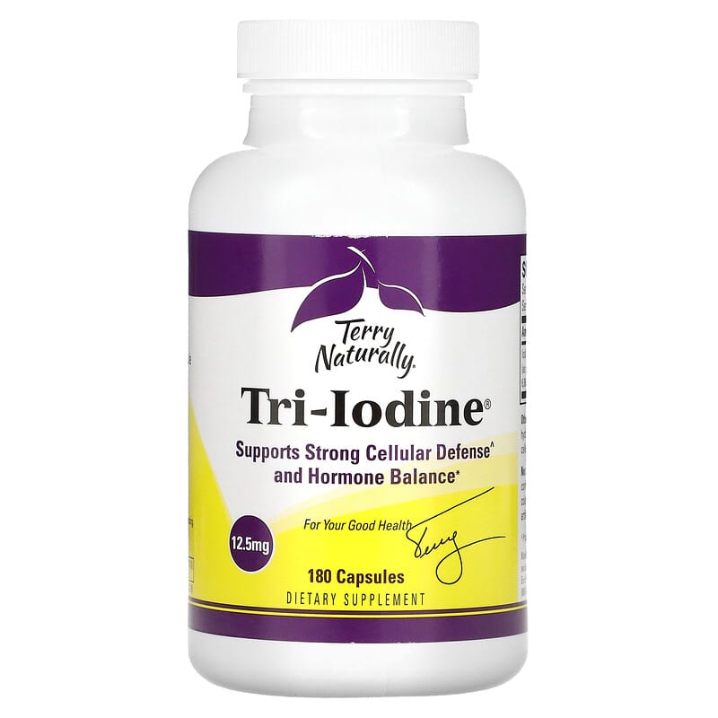 Terry Naturally, Tri-Iodine, 12.5 mg, 180 Capsules 367703182908