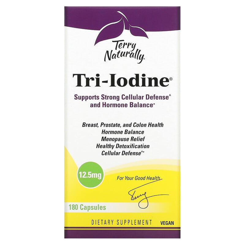 Terry Naturally Tri-Iodine 12.5 mg 180 Capsules 367703182908