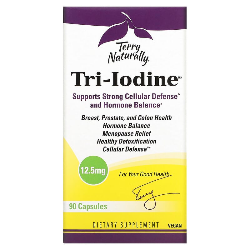 Terry Naturally Tri-Iodine 12.5 mg 90 Capsules 367703182991