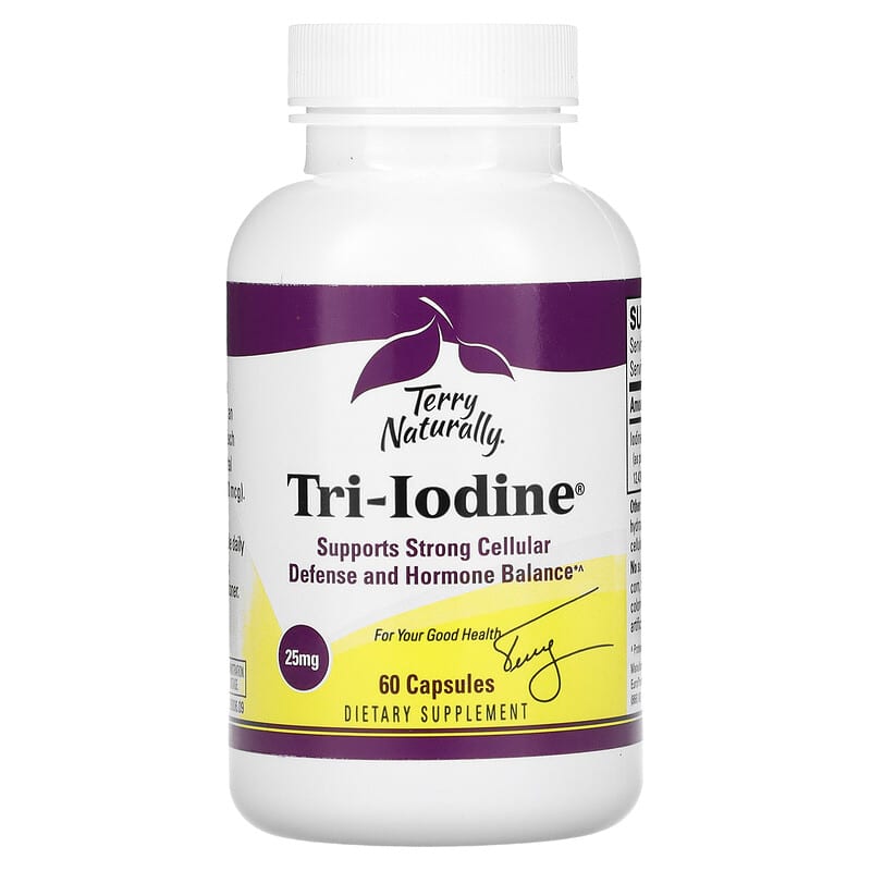 Terry Naturally, Tri-Iodine, 25 mg, 60 Capsules 367703190064