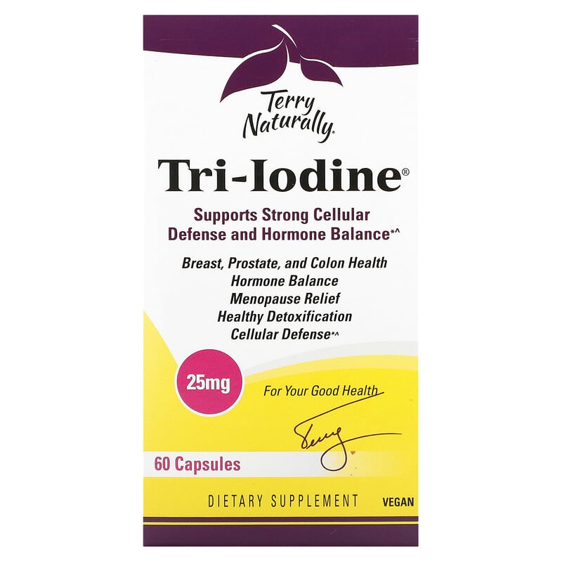 Terry Naturally Tri-Iodine 25 mg 60 Capsules 367703190064