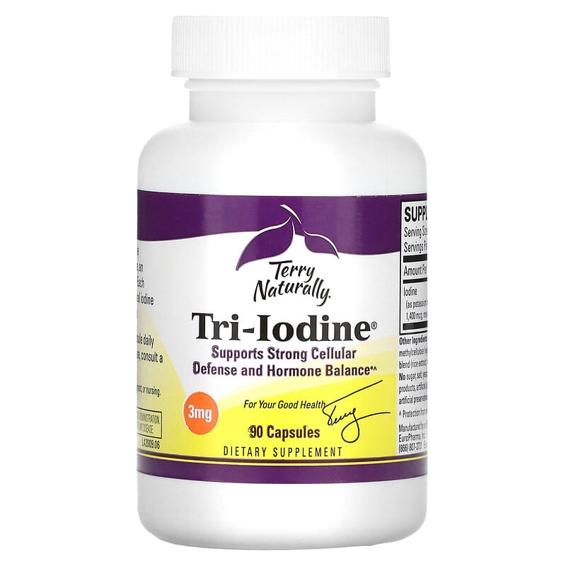 Terry Naturally, Tri-Iodine, 3 mg, 90 Capsules 367703420093