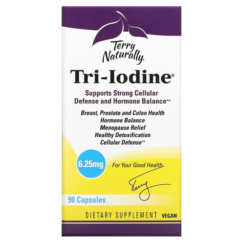 Terry Naturally Tri-Iodine 6.25 mg 90 Capsules 367703117900