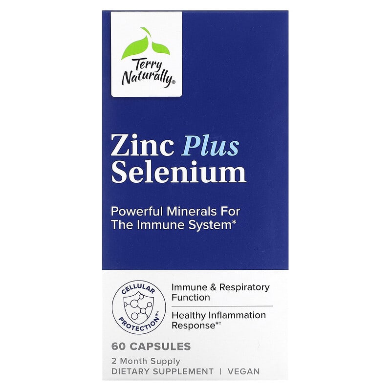 Terry Naturally Zinc Plus Selenium 60 Capsules 367703288068