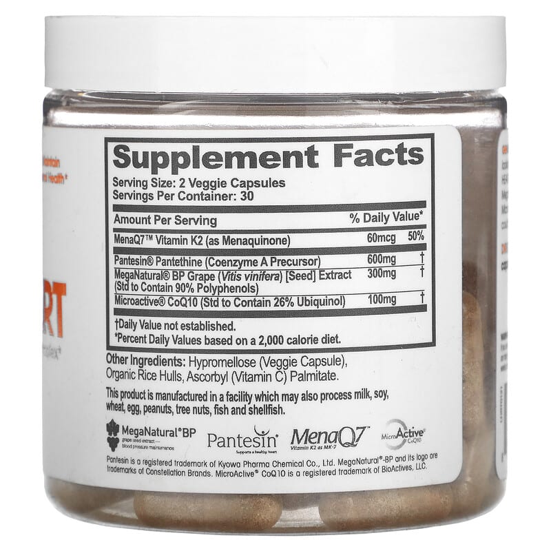 The Genius Brand, Genius Heart , 60 Veggie Capsules 850098008033