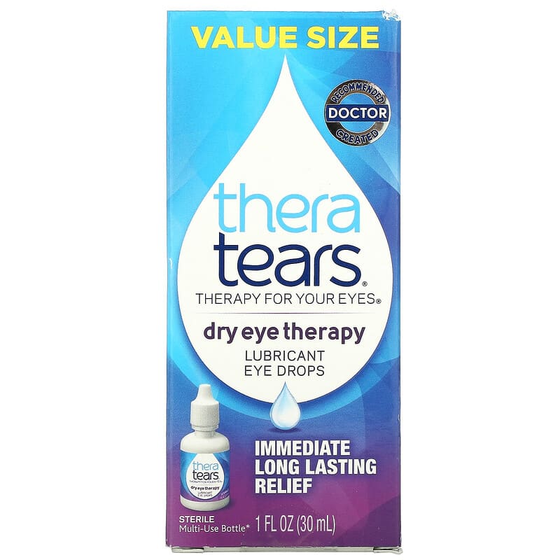 TheraTears Dry Eye Therapy Lubricant Eye Drops 1 fl oz (30 ml) 358790001302