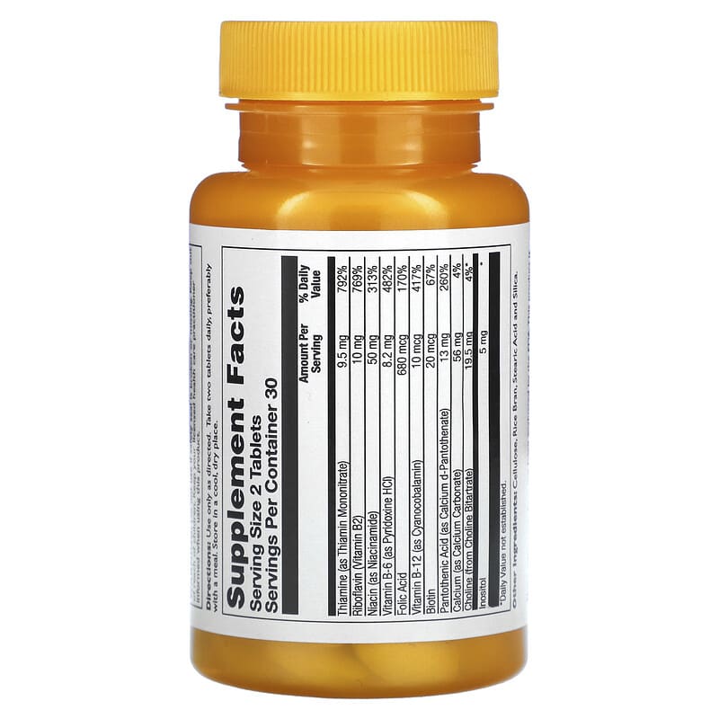 Thompson, B Complex, Plus Rice Bran, 60 Tablets 31315195259