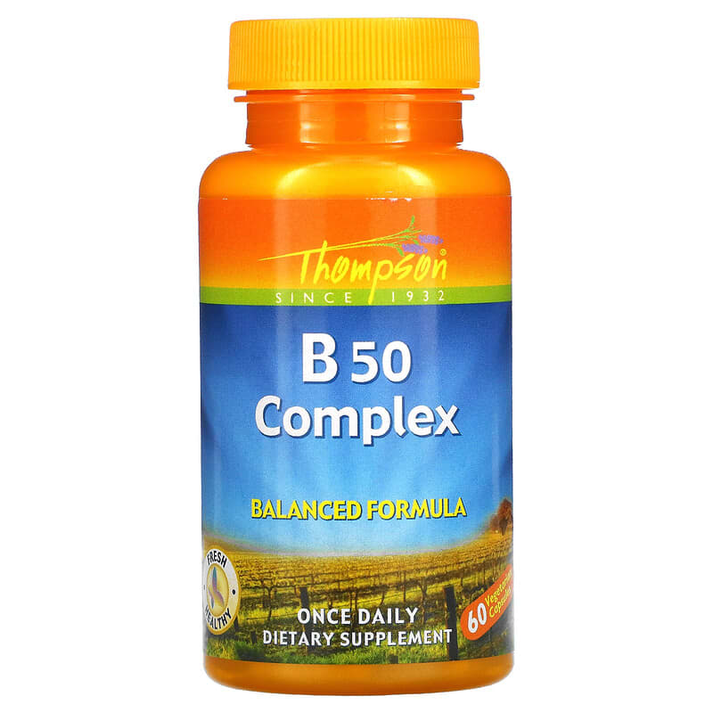 Thompson B50 Complex 60 Vegetarian Capsules 31315196805