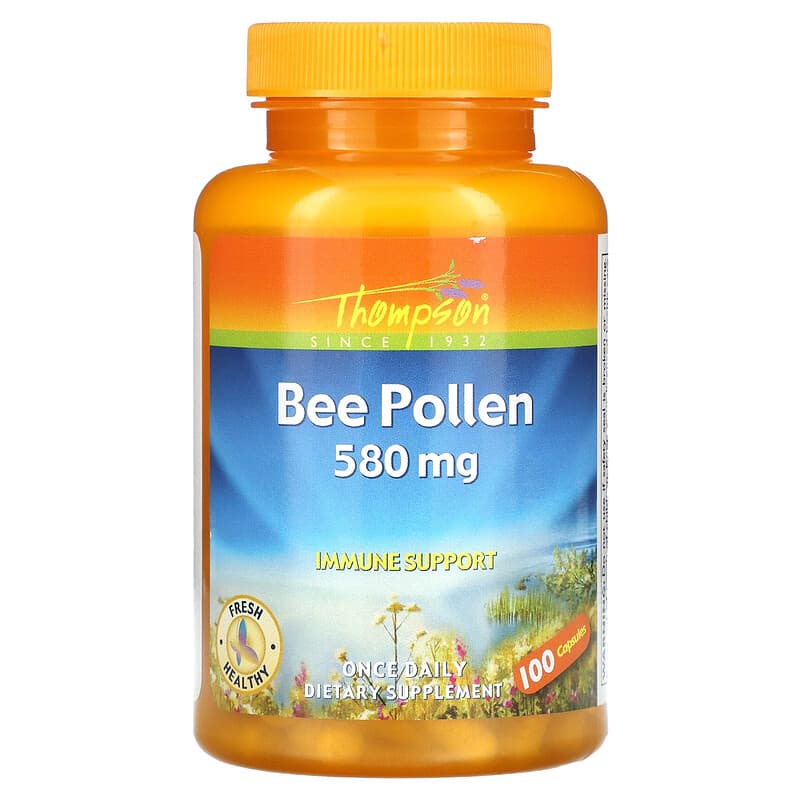 Thompson Bee Pollen 580 mg 100 Capsules 31315191626