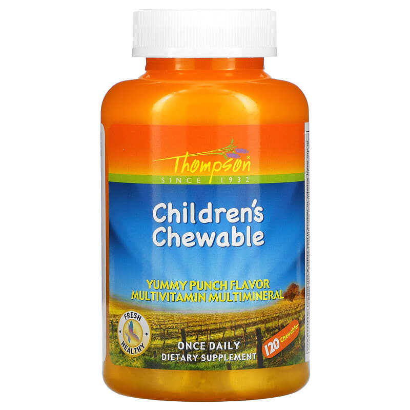 Thompson Children's Chewable Yummy Punch 120 Chewables 31315191350