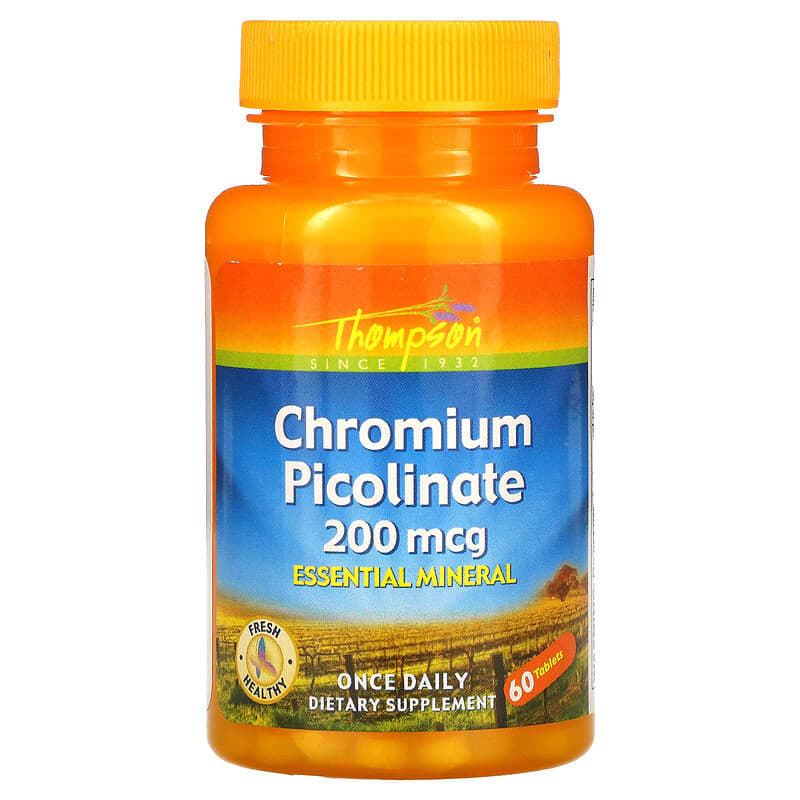 Thompson Chromium Picolinate 200 mcg 60 Tablets 31315196409