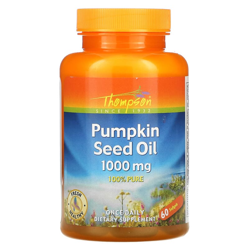 Thompson Pumpkin Seed Oil 1000 mg 60 Softgels 31315193231