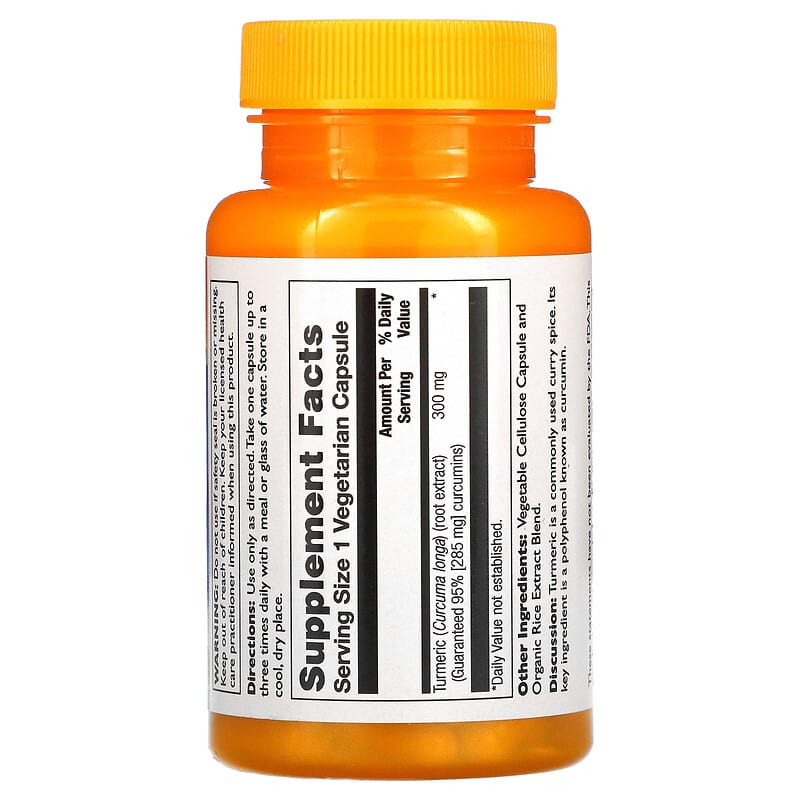 Thompson, Turmeric Curcumin, 300 mg, 60 Vegetarian Capsules 31315196669