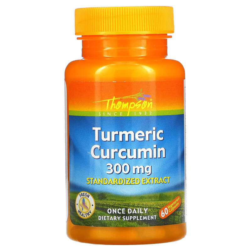 Thompson Turmeric Curcumin 300 mg 60 Vegetarian Capsules 31315196669