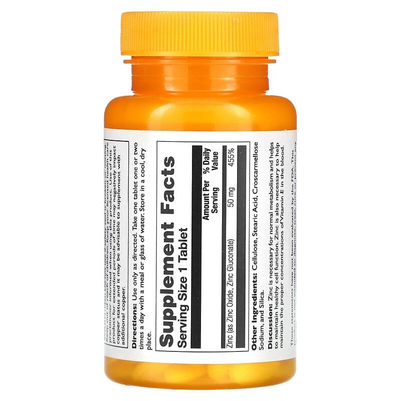 Thompson, Zinc, High Potency, 50 mg, 60 Tablets 31315191855