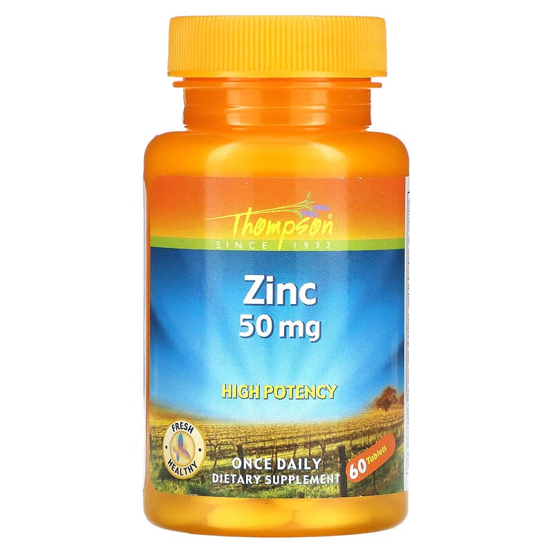 Thompson Zinc High Potency 50 mg 60 Tablets 31315191855