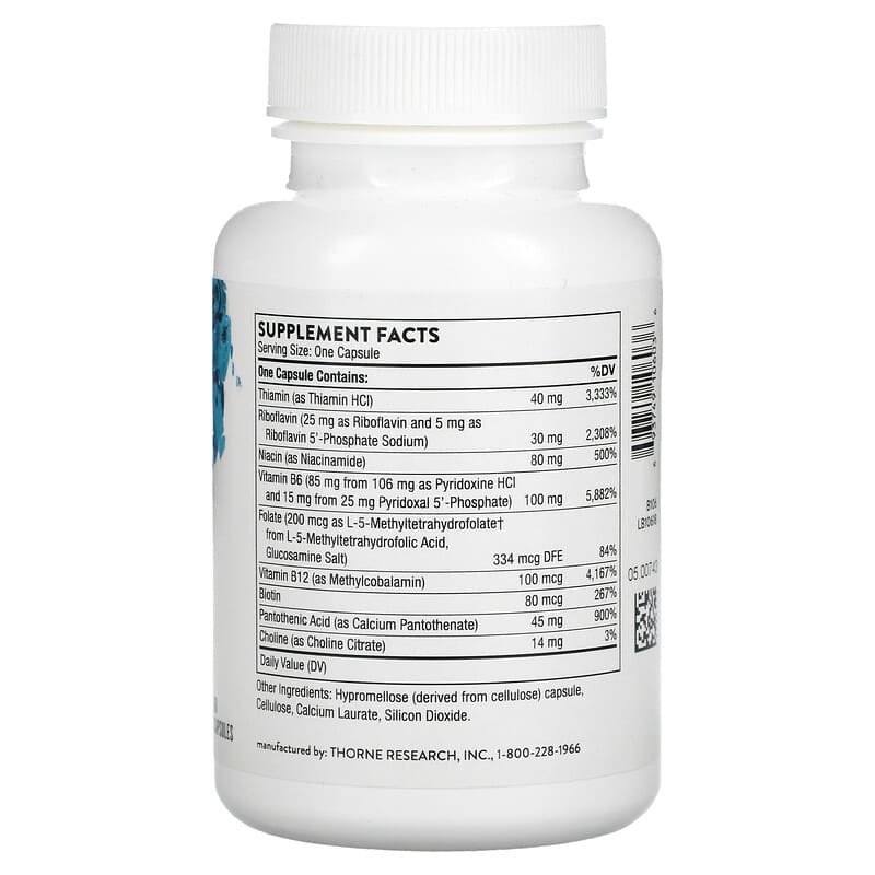 Thorne, B-Complex #6, 60 Capsules 693749106036