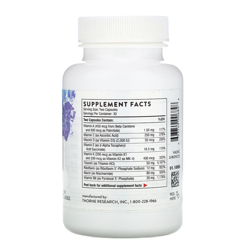 Thorne, Basic Nutrients 2/Day, 60 Capsules 693749006848