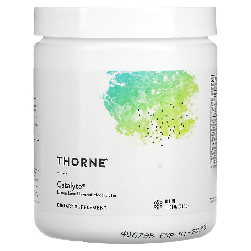 Thorne Catalyte Lemon Lime Flavored Electrolytes 11.01 oz (312 g) 693749006299