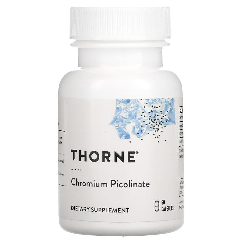 Thorne Chromium Picolinate 60 Capsules 693749255024