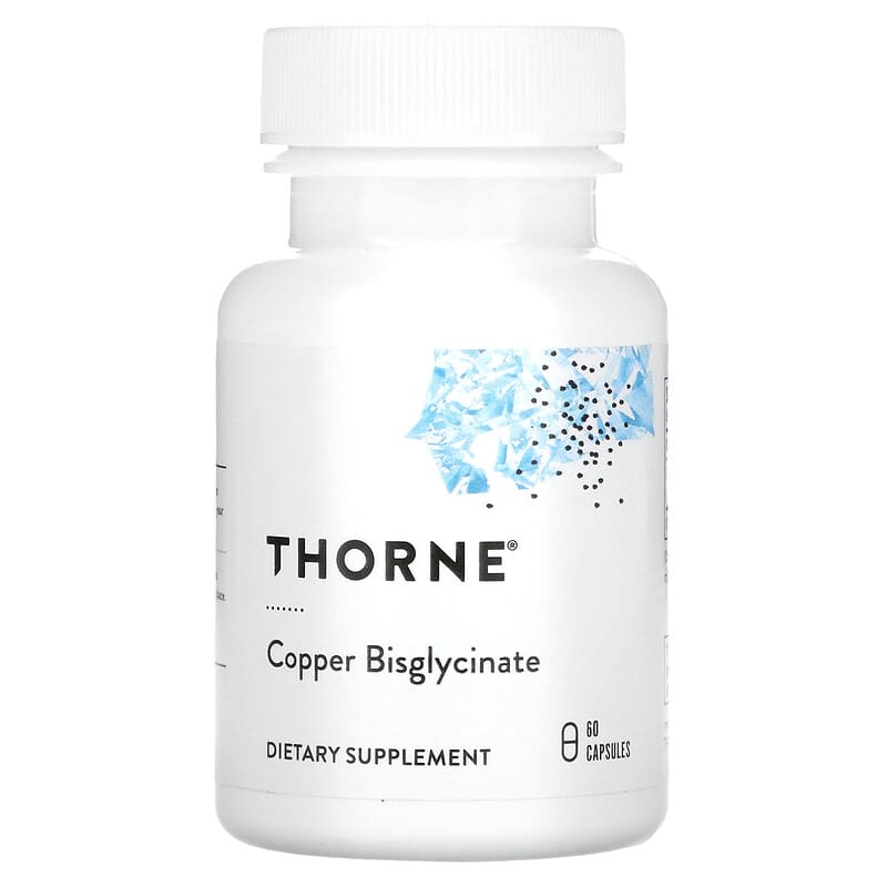 Thorne Copper Bisglycinate 60 Capsules 693749003410
